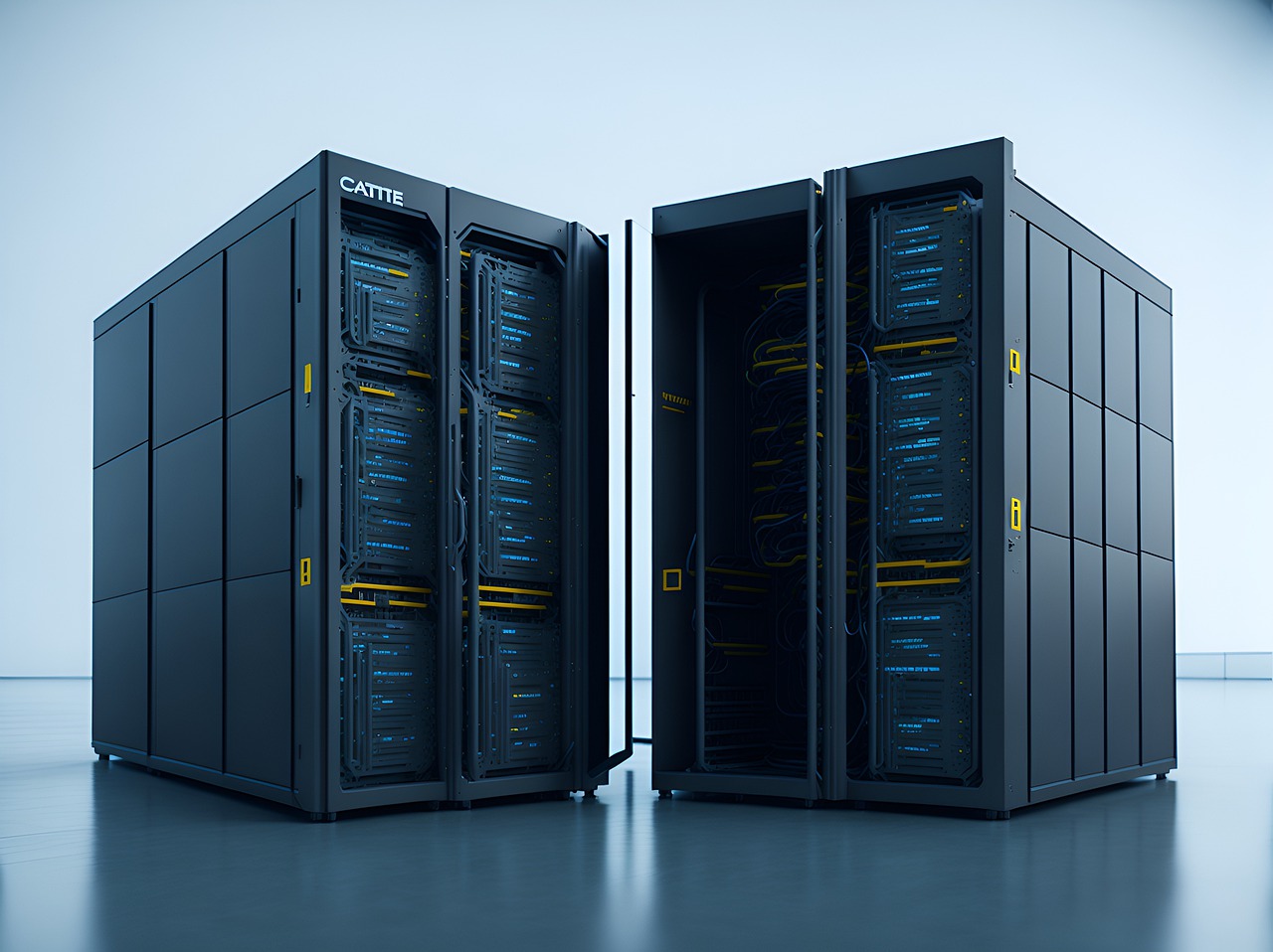 ai generated, data centre, computer