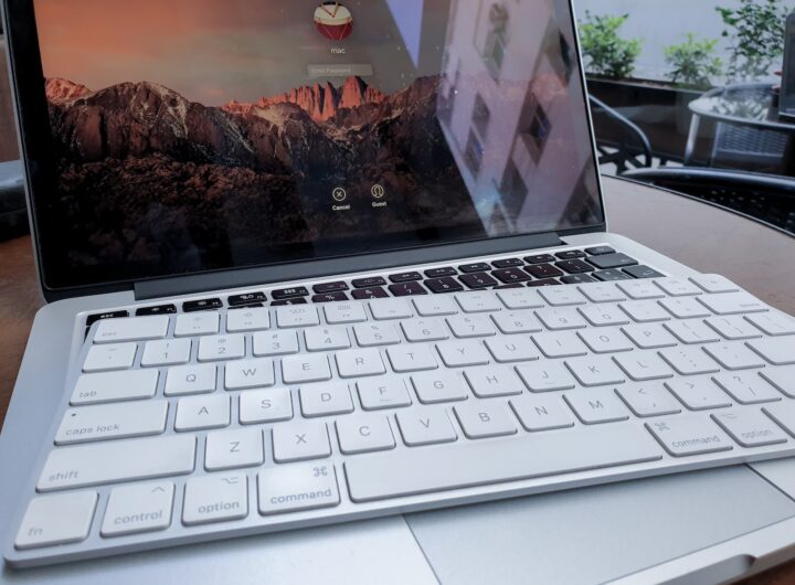 Apple keyboard on MacBook Pro
