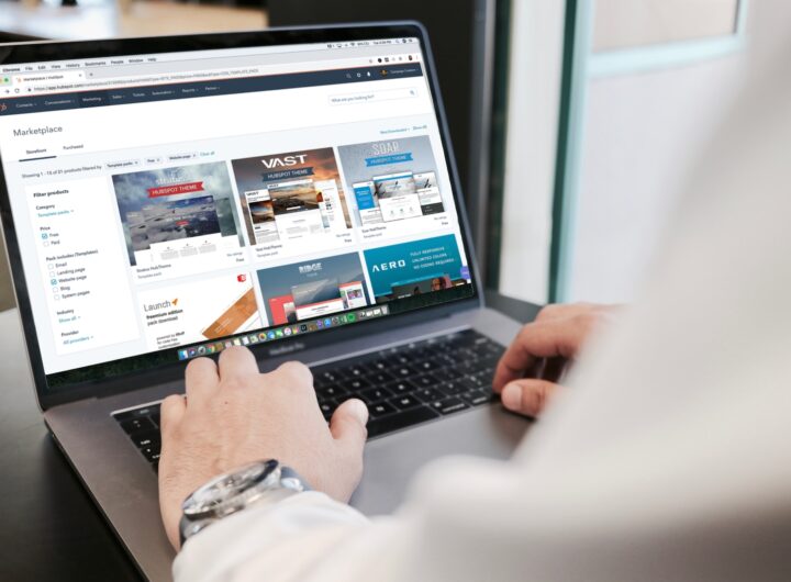 person using MacBook Pro