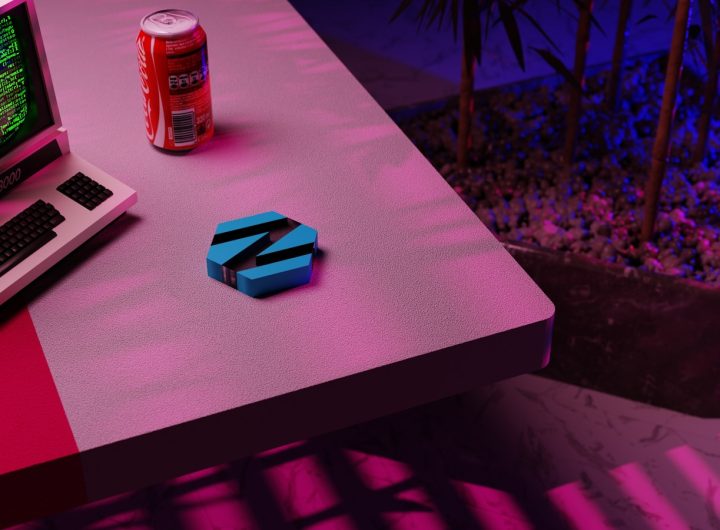 a laptop computer sitting on top of a table